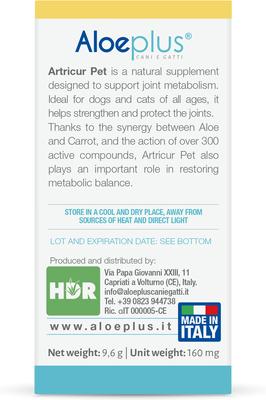 Show full view: Aloeplus Artricur Joint Health Capsule Supplement for Small Dogs, 60 count slide 7 of 8