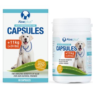 ALOEPLUS Immune, Digestive & Skin Support Capsule Supplement for Medium &  Large Dogs, 60 count - Chewy.com