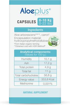 Show full view: Aloeplus Immune, Digestive & Skin Support Capsule Supplement for Small Dogs & Cats, 60 count slide 6 of 7