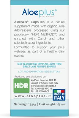 Show full view: Aloeplus Immune, Digestive & Skin Support Capsule Supplement for Small Dogs & Cats, 60 count slide 7 of 7