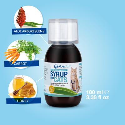 Show full view: Aloeplus Immune, Digestive & Skin Support Liquid Supplement for Cats, 3.38-fl oz bottle slide 8 of 8