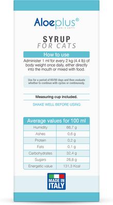 Show full view: Aloeplus Immune, Digestive & Skin Support Liquid Supplement for Cats, 3.38-fl oz bottle slide 6 of 8