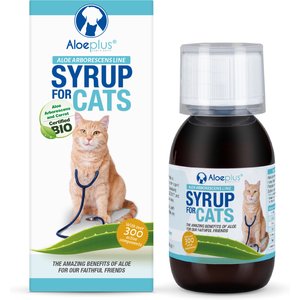 ALOEPLUS Immune, Digestive & Skin Support Liquid Supplement for Cats,  3.38-fl oz bottle - Chewy.com