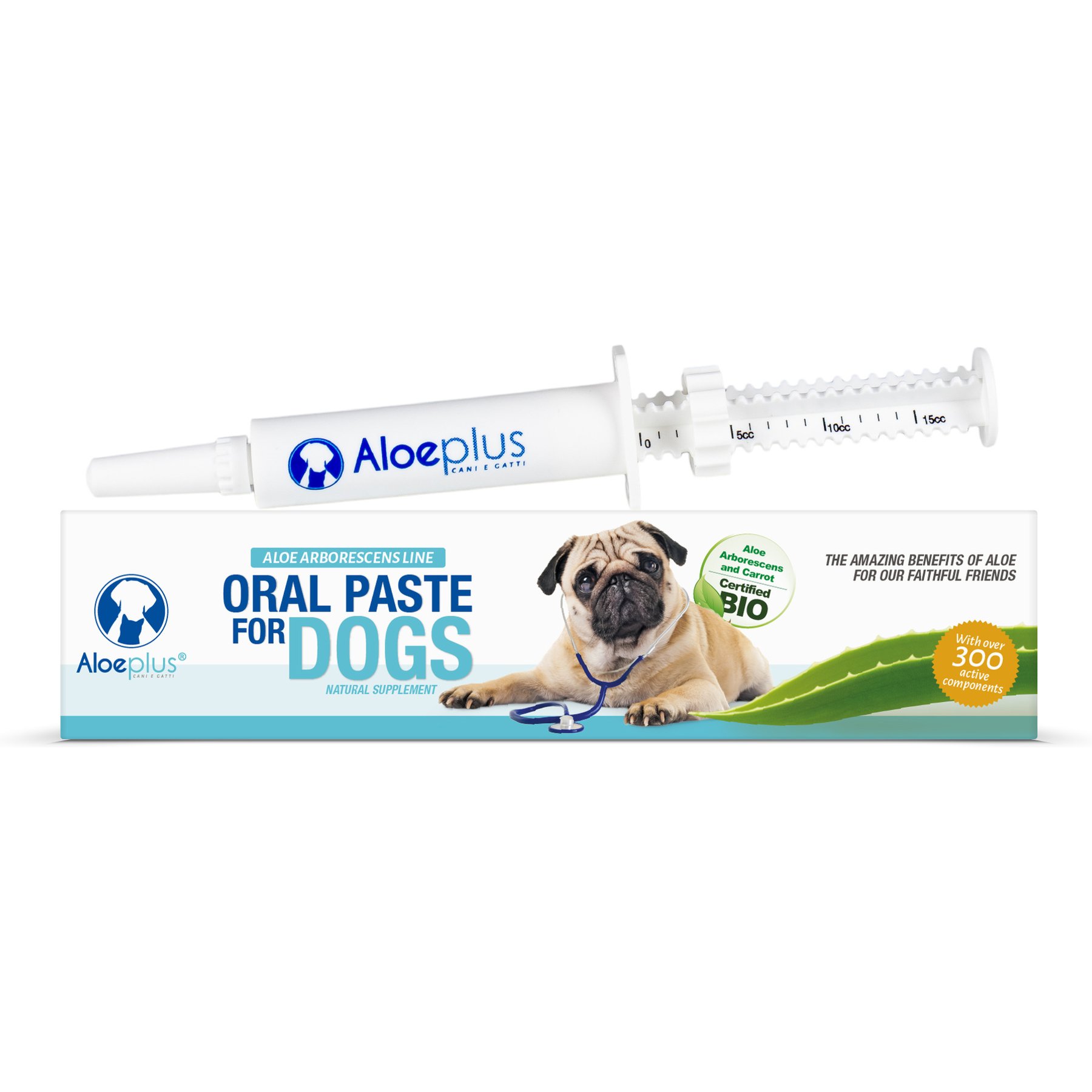 Aloeplus Immune, Digestive & Skin Support Oral Paste Supplement for Dogs, 0.51-oz
