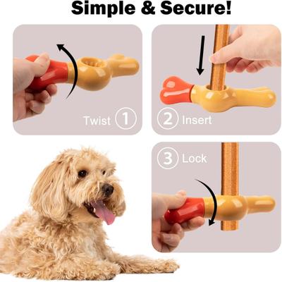 Show full view: allforpaws Bone Appetite Bully Stick Holder Dog Toy slide 4 of 9