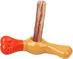 allforpaws Bone Appetite Bully Stick Holder Dog Toy
