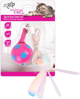 Show full view: allforpaws Modern Cat Spin’A’Goal Turbo Tail Cat Toy slide 10 of 10