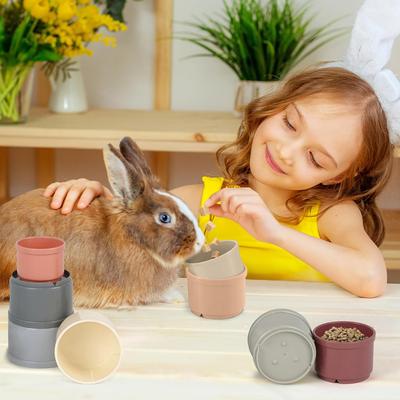 Show full view: Fashion's Talk Foraging Puzzle Stacking Cups Mental Stimulation Small Pet Toy slide 5 of 8