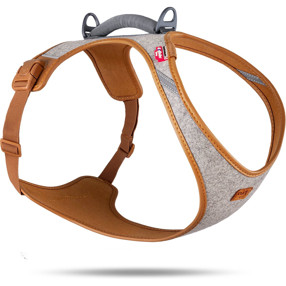 Curli Alpine Large Dog Harness, Gray, XX-Large: 24.69 to 27.6-in chest