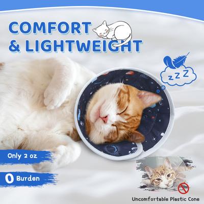 Show full view: Supet Adjustable Cat Recovery Cone, Star, Small: 5 to 9-in neck slide 3 of 10
