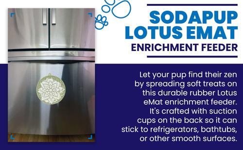 Show full view: SodaPup Lotus EMat Dog Lick Mat, Light Green slide 6 of 8