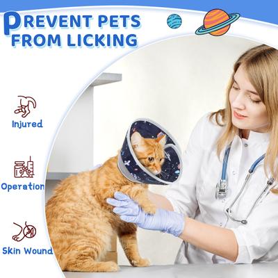 Show full view: Supet Adjustable Cat Recovery Cone, Star, Small: 5 to 9-in neck slide 8 of 10
