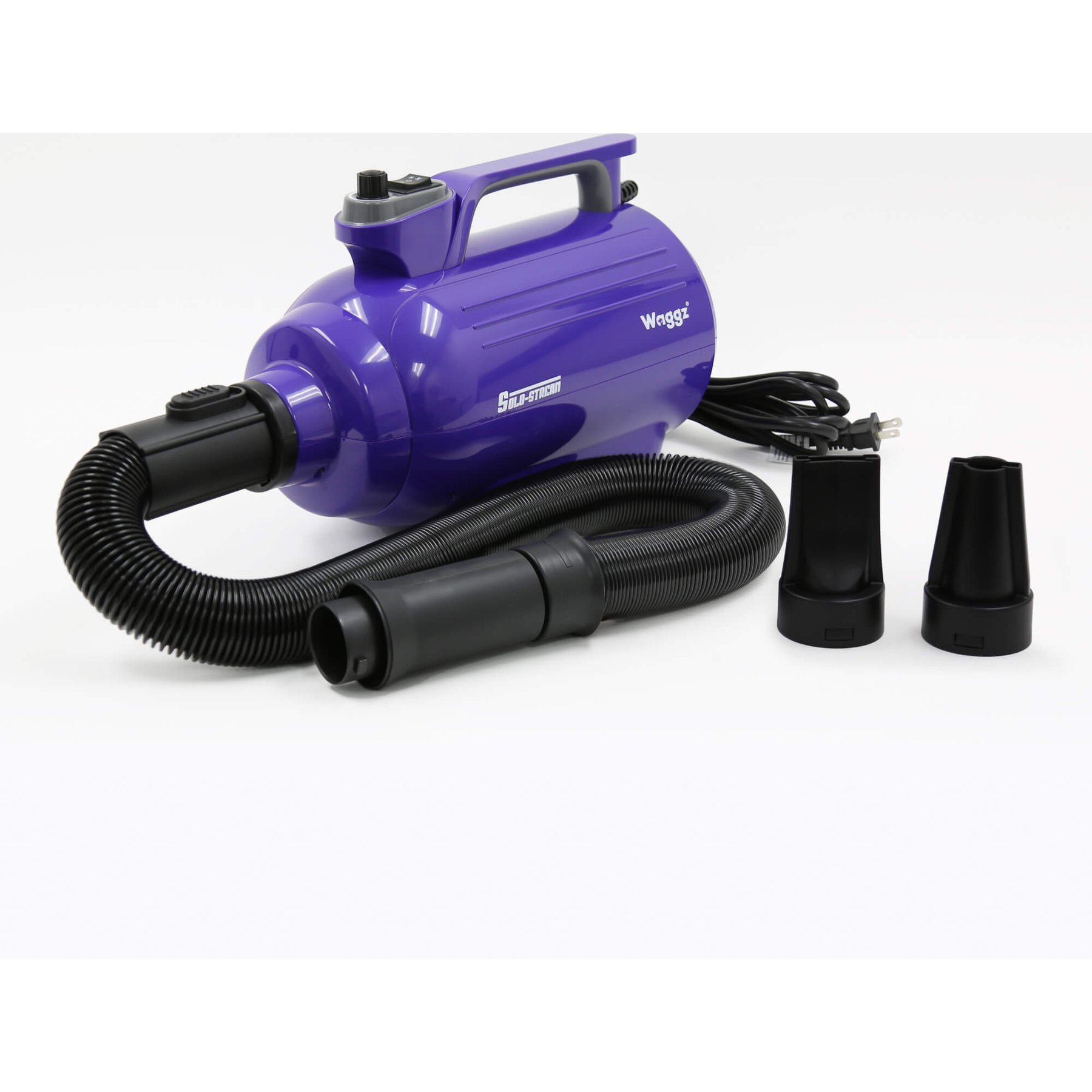 Waggz Solo-Stream Dog Grooming Dryer, Purple