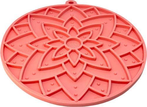 Show full view: SodaPup Lotus EMat Dog Lick Mat, Light Pink slide 6 of 7