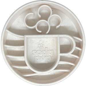 SodaPup Java EBowl Dog Slow Feeder, Mocha Speckle, 4-cup