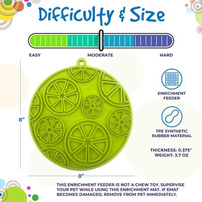 Show full view: SodaPup Citrus EMat Dog Lick Mat, Bright Green slide 5 of 6