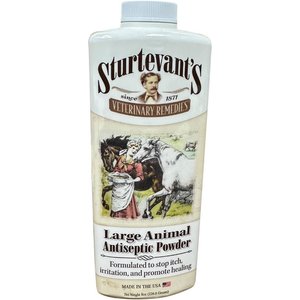 FC Sturtevant Large Animal Formula Veterinary Antiseptic Powder Horse Wound Care, 8-oz jar