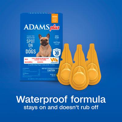 Show full view: Adams Flea & Tick Spot Treatment for Medium Breed Dogs, 15-30 lbs, 3 Doses (3-mos. supply) slide 8 of 11