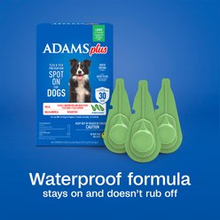ADAMS Plus Flea & Tick Spot Treatment for Large Breed Dogs, 31 to 60 lbs, 3 Doses (3-mos. supply) slide 2 of 9