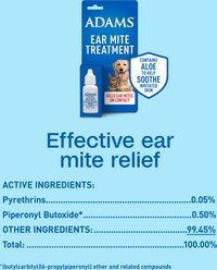 Adams Ear Mite Treatment for Dogs & Cats, 0.5-fl oz bottle slide 2 of 9