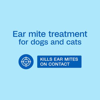 Show full view: Adams Ear Mite Treatment for Dogs & Cats, 0.5-fl oz bottle slide 2 of 11