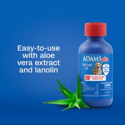 Show full view: Adams Plus Pyrethrin Dip for Dogs & Cats, 4-fl oz bottle slide 4 of 14
