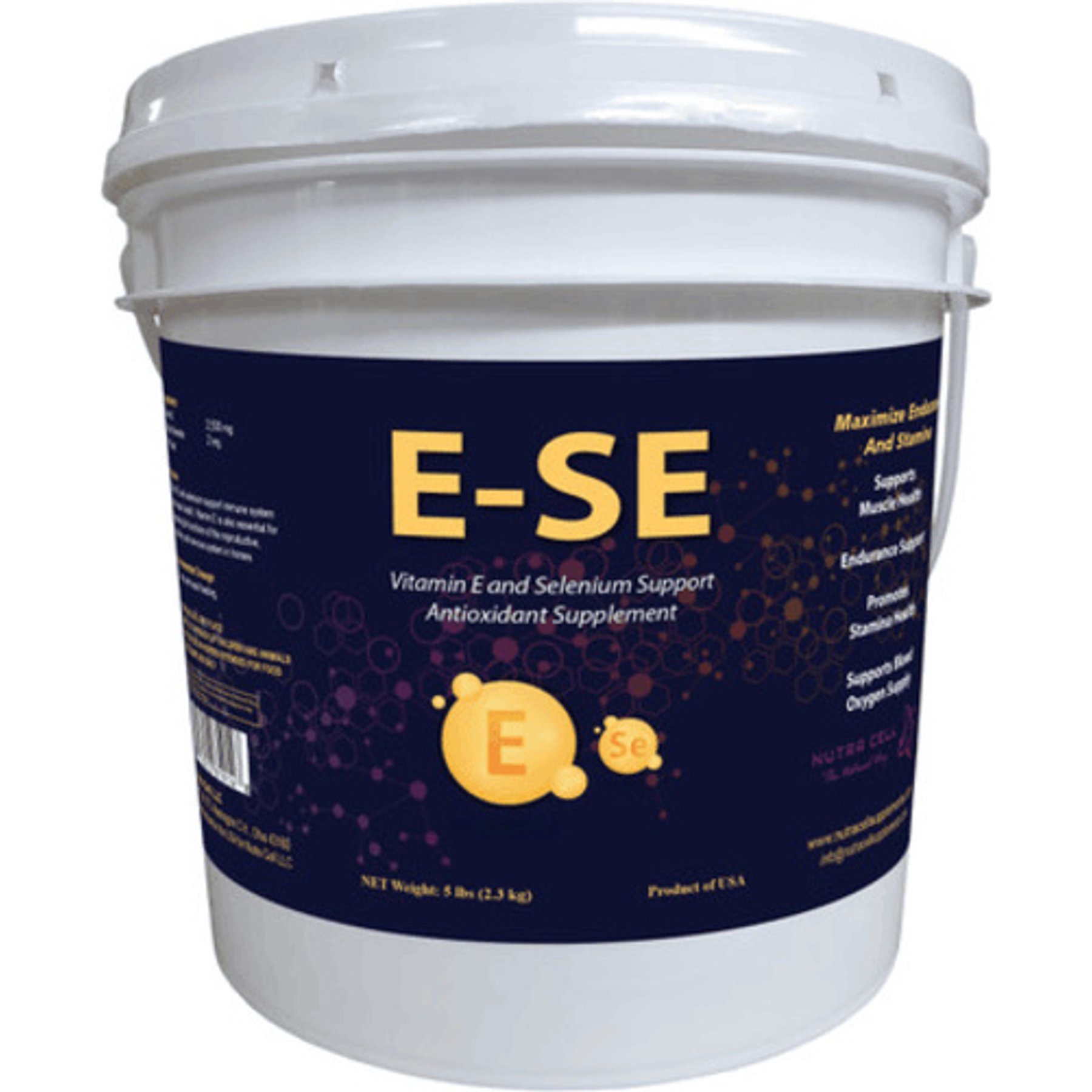 Nutra Cell E-SE Powder Horse Vitamin, 5-lb bucket