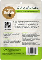 Because It's Better Complete Meal Chicken Recipe Pate Wet Cat Food, 2.6-oz pouch, case of 12 slide 2 of 8