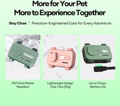 GlocalMe PetPhone 2-Way Call & Care GPS Tracking Dog & Cat Collar, Green slide 2 of 9