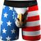 Show in main carousel: Shinesty The Mascot American Flag Ball Hammock Pouch Underwear with Fly, Red/White/Blue, X-Large slide 1 of 2