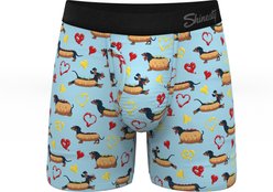 Shinesty The Lovely Weiner Weiner Dogs Ball Hammock Pouch Underwear with Fly, Blue, X-Large slide 1 of 2