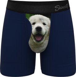 Shinesty The Puppy Love Puppy Ball Hammock Pouch Underwear with Fly, Blue, Small slide 1 of 2