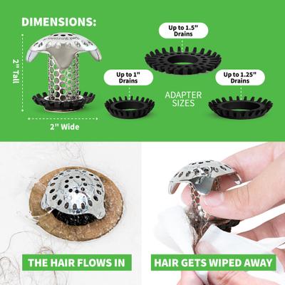 Show full view: SinkShroom Ultra Revolutionary Bathroom Sink Dog, Cat & Small Pet Drain Protector, Stainless Steel slide 7 of 9