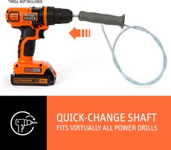 DrainShroom Revolutionary Tub & Sink Snake Auger Dog, Cat & Small Pet Clog Remover for Bathroom Drains, Stainless Steel, 42-in slide 2 of 8