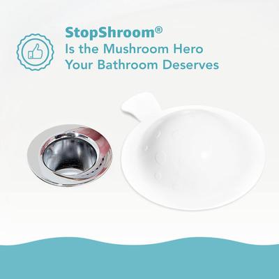 Show full view: StopShroom The Ultimate Universal Dog, Cat & Small Pet Drain Stopper Plug, White slide 7 of 8