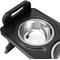Show in main carousel: Supet Adjustable Height Stainless Steel Elevated Dog Bowls, Black slide 3 of 7