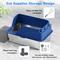 Show in main carousel: Ellenpent Stainless Steel Leak-Proof Cat Litter Box with Lid, X-Large, Blue slide 3 of 11
