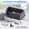 Show in main carousel: Ellenpent Stainless Steel Leak-Proof Cat Litter Box with Lid, X-Large, Gray slide 3 of 11