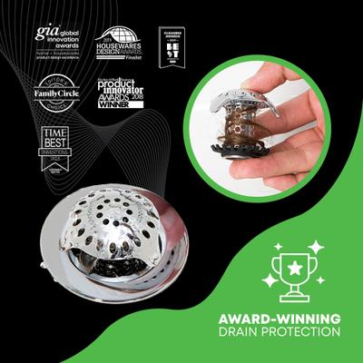 Show full view: SinkShroom Ultra Revolutionary Bathroom Sink Dog, Cat & Small Pet Drain Protector, Stainless Steel slide 6 of 9