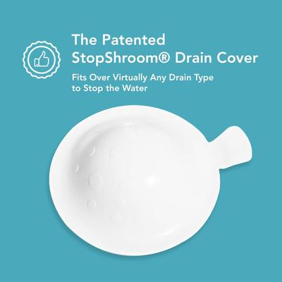 Show full view: StopShroom The Ultimate Universal Dog, Cat & Small Pet Drain Stopper Plug, White slide 8 of 8