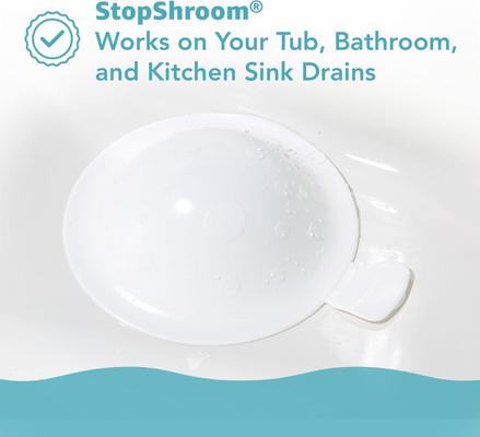 Show full view: StopShroom The Ultimate Universal Dog, Cat & Small Pet Drain Stopper Plug, White slide 3 of 8