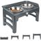 Show in main carousel: Supet 4-Height Adjustable Stainless Steel Elevated Dog Bowls, Grey slide 1 of 7