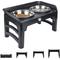 Show in main carousel: Supet 4-Height Adjustable Stainless Steel Elevated Dog Bowls, Black slide 1 of 7