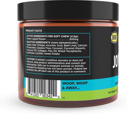 Show full view: Super Snouts Joint Power Soft Chew Supplement for Dogs & Cats, 60 count slide 4 of 12