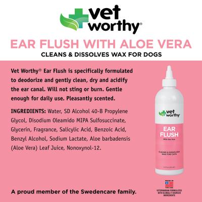 Show full view: Vet Worthy Feline Clean & Dissolve Ear Flush, 4-fl oz bottle slide 2 of 3