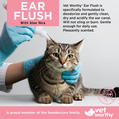 Show full view: Vet Worthy Feline Clean & Dissolve Ear Flush, 4-fl oz bottle slide 3 of 3