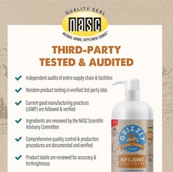 Grizzly Joint Aid Liquid Hip & Joint Health Supplement for Dog & Cat, 32-fl oz bottle slide 2 of 9