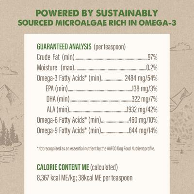 Show full view: Grizzly Algal Plus Omega 3-6-9 Food Supplement for Dogs & Cats, 16-fl oz bottle slide 4 of 10