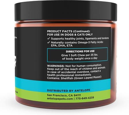 Show full view: Super Snouts Joint Power Soft Chew Supplement for Dogs & Cats, 60 count slide 3 of 12