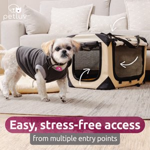 PetLuv Premium Soft-Sided Cat & Dog Carrier, Tan, Large